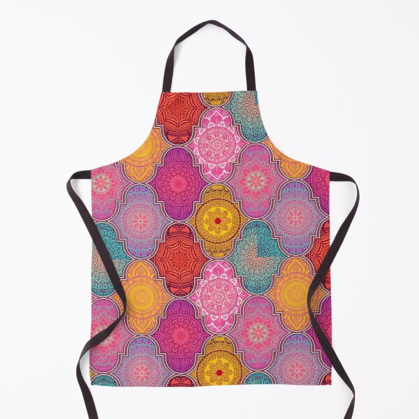 Item preview, Colorful Ethnic Pattern in pinks and yellow designed and sold by MissQuiss.