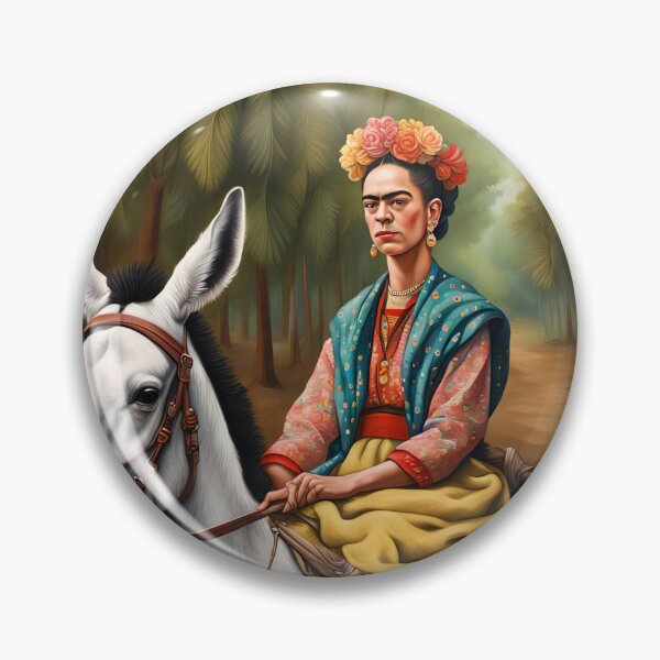 Item preview, Frida Kahlo riding a donkey  designed and sold by Joanne Walsh.
