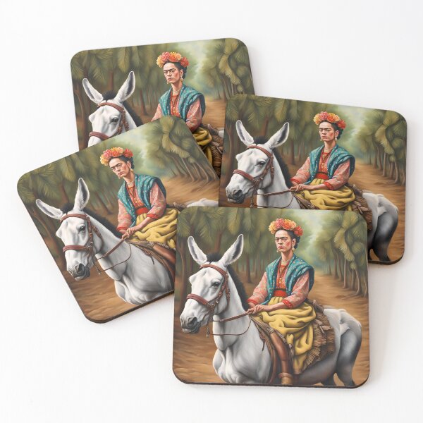 Item preview, Frida Kahlo riding a donkey  designed and sold by Joanne Walsh.