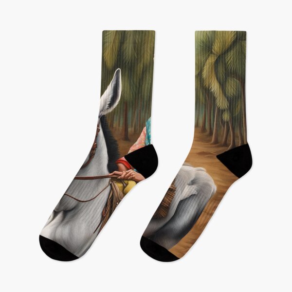 Item preview, Frida Kahlo riding a donkey  designed and sold by Joanne Walsh.