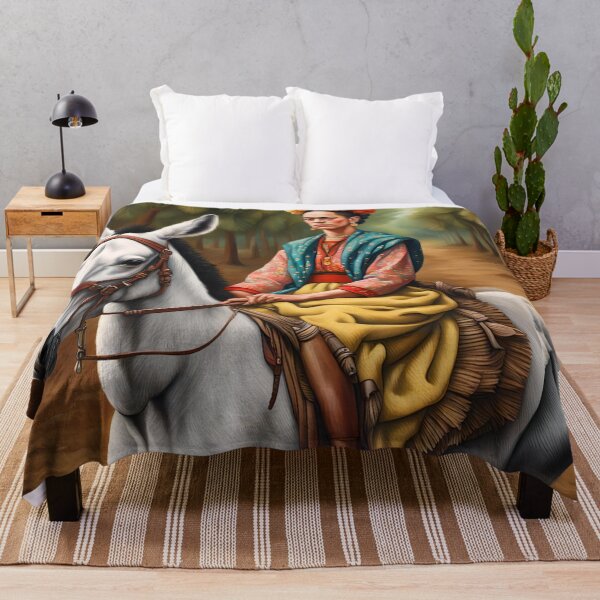 Item preview, Frida Kahlo riding a donkey  designed and sold by Joanne Walsh.