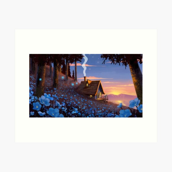Item preview, Wooden Hut in The Forest Anime  designed and sold by momosstyle.