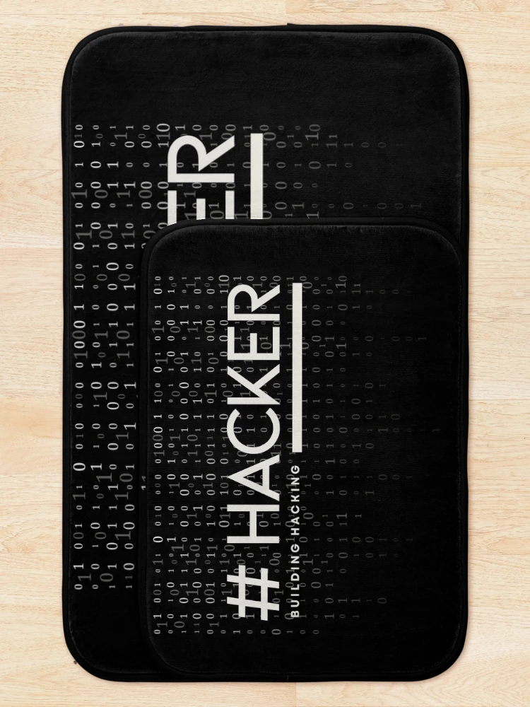 Thumbnail 5 of 6, Bath Mat, Hacker Building Hacking designed and sold by BuildingHacking.