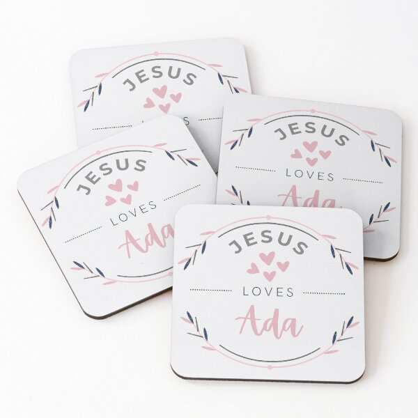 Item preview, Ada - Jesus Loves Ada / personalised name  designed and sold by Share-Blessings.