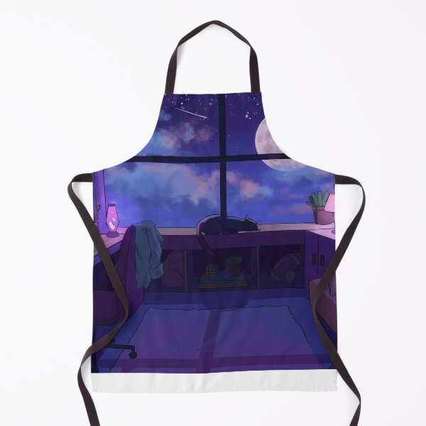 Item preview, Purple Night Moonlight Landscape - Cozy Theme designed and sold by momosstyle.