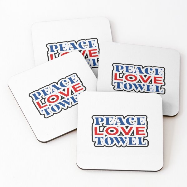 Item preview, Peace love towel | hilarious sticker about sauna designed and sold by clewzo.