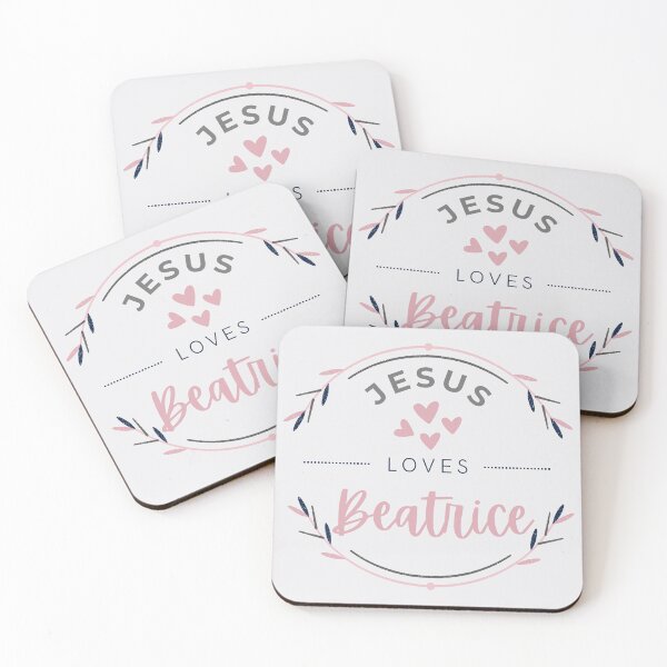 Artikelvorschau, Beatrice - Jesus liebt Beatrice / personalisierter Name entworfen und verkauft von Share-Blessings.