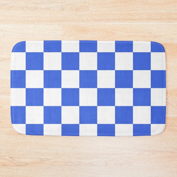 Item preview, Checkered - White and Royal Blue designed and sold by JustPatterns2.