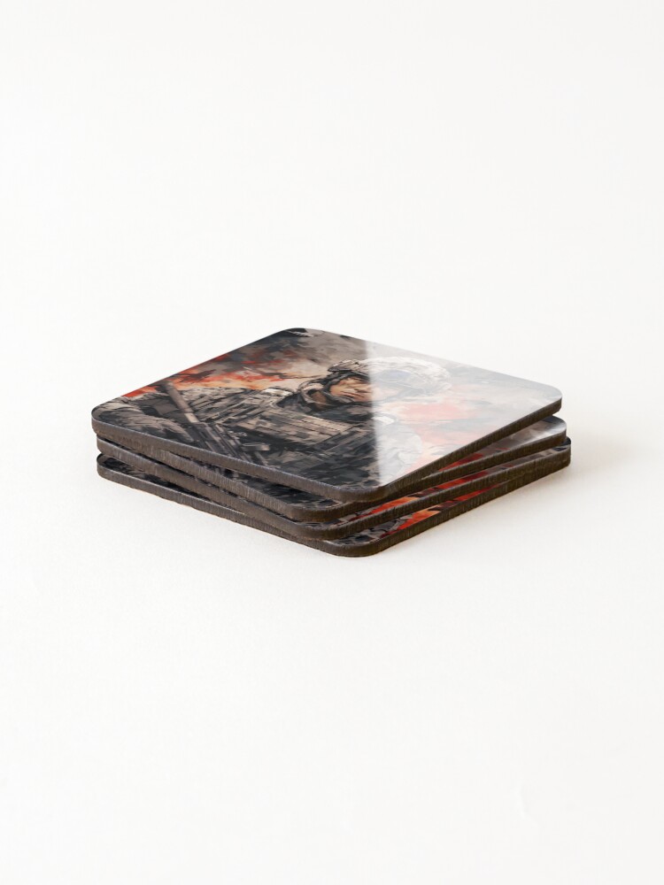 Thumbnail 4 of 5, Coasters (Set of 4), designed and sold by Edge-Ink.