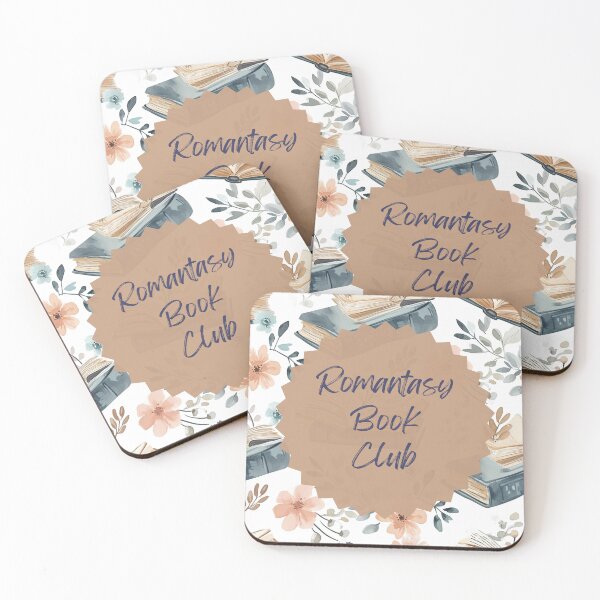 Item preview, Romantasy Book Club Watercolor Book Pattern designed and sold by IndieBookCove.