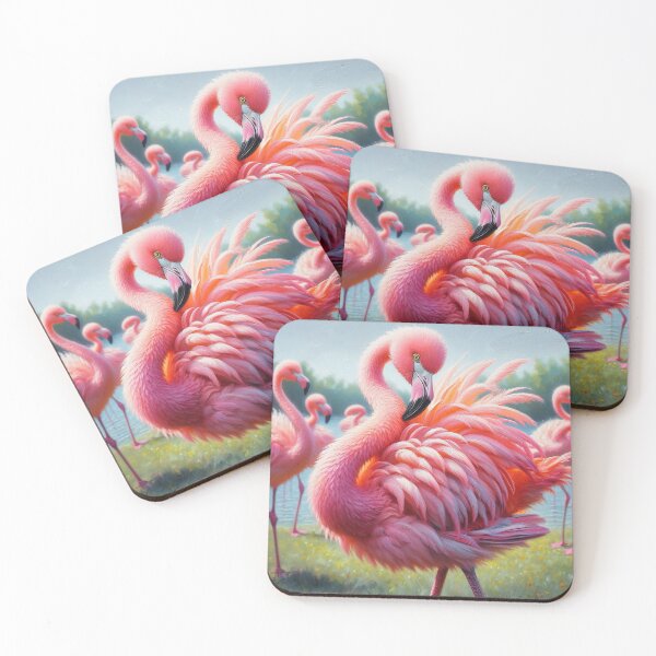 Item preview, Elegance in pink: The flamingo spectacle designed and sold by Girih.