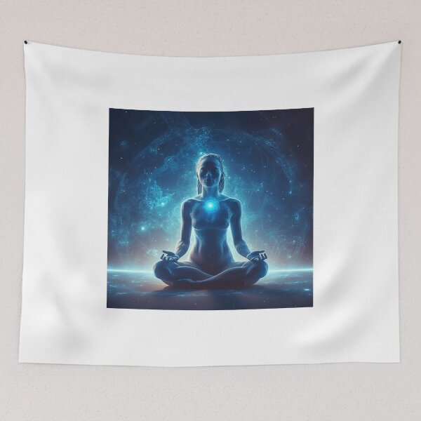 Item preview, A woman meditates  designed and sold by aivisionsart.