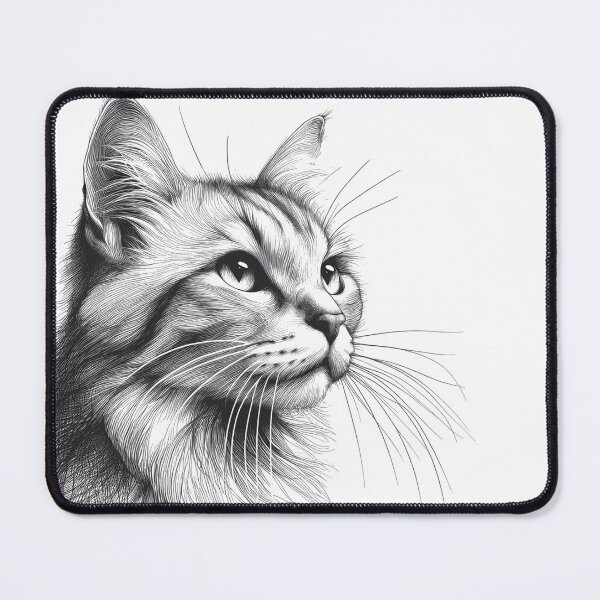 Item preview, Realistic Pencil Drawing of a Cat designed and sold by Pickmash.