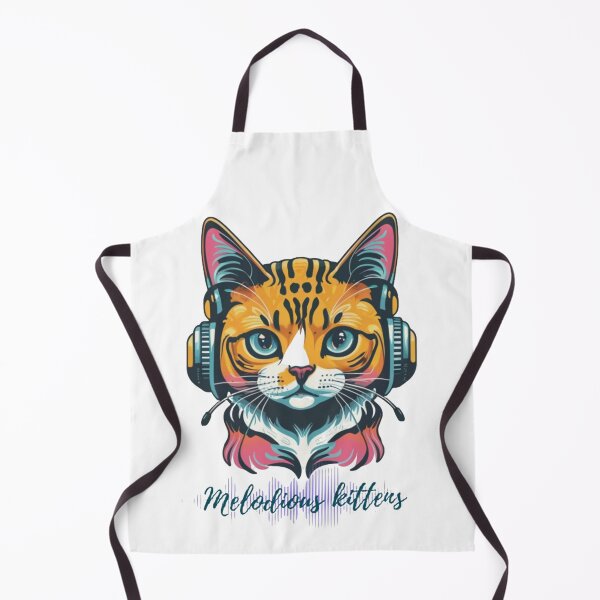 Item preview, Melodious kittens Cat with headphones  Music Colorful designed and sold by Vignola7.