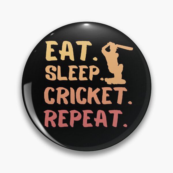 Artikelvorschau, Eat Sleep Cricket Repeat Cricket Lover entworfen und verkauft von DomTeesHaven.