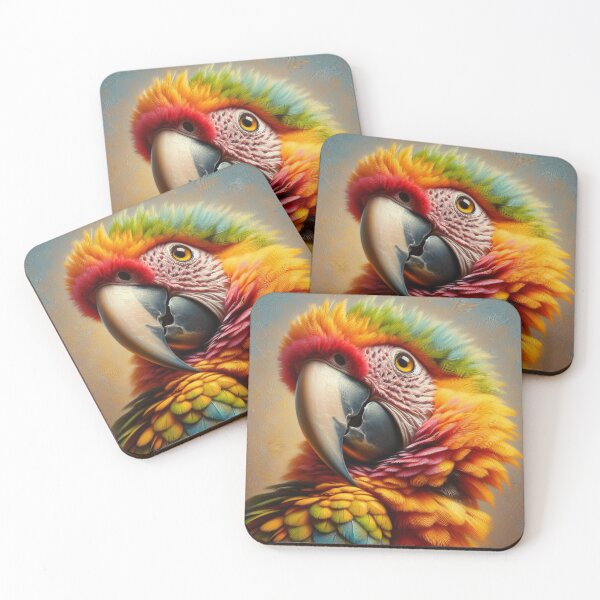 Item preview, Vibrant play of colors: the colorful parrot designed and sold by Girih.