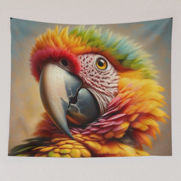 Item preview, Vibrant play of colors: the colorful parrot designed and sold by Girih.
