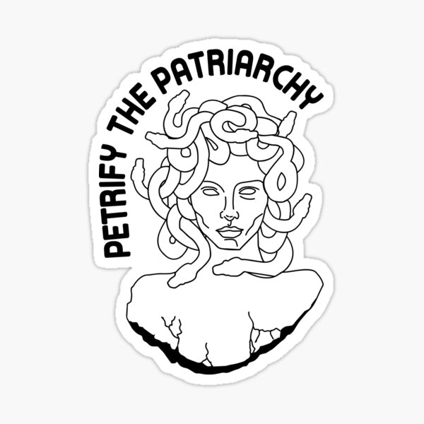 Vista previa del artículo con la obra «Petrificar el patriarcado», diseñado y vendido por NawalMagdy.