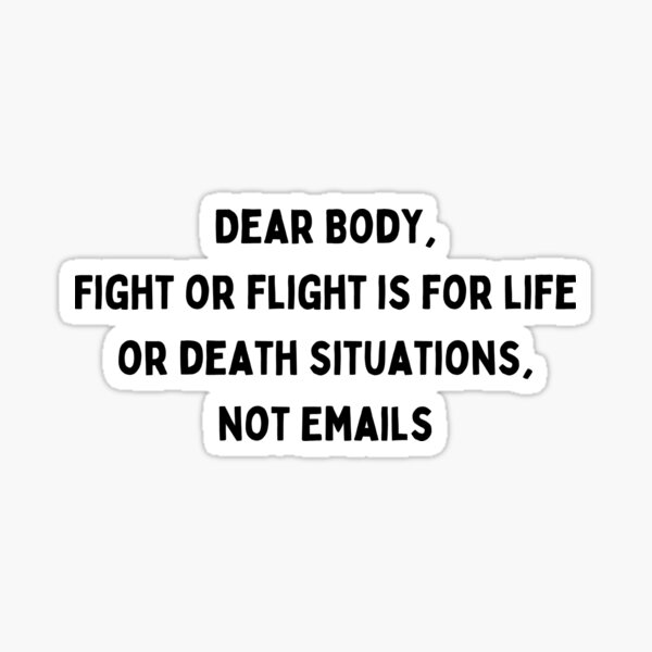Fight or Flight Sticker