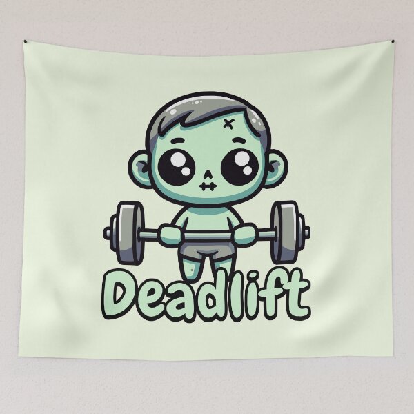 Item preview, Deadlift. Cute Zombie Deadlifting Pun designed and sold by PMCreative.
