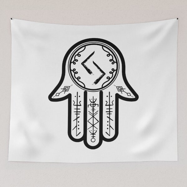Item preview, Jera Rune Hamsa Hand designed and sold by hamsasoul.