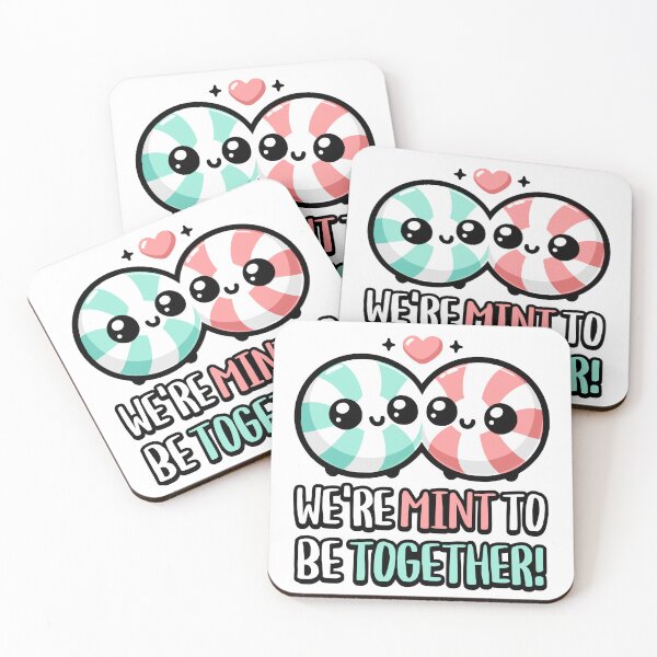 Item preview, We're Mint To Be Together! Cute Breath Mint Pun designed and sold by PMCreative.