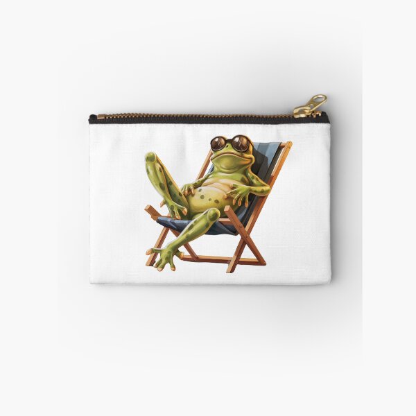 Item preview, Cute frog chilling in a deck chair designed and sold by Chugai.