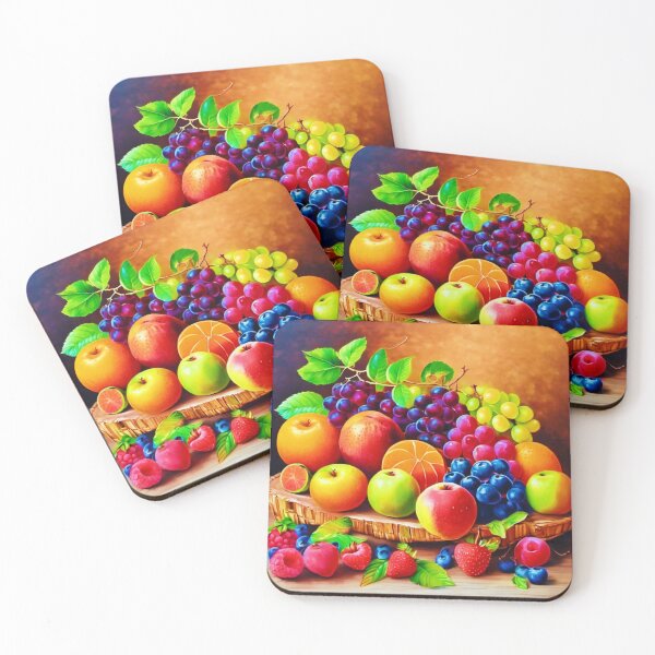 Item preview, Vibrant Fruit Still Life: Colorful Painting designed and sold by Health And Fitness Posts e-Store.