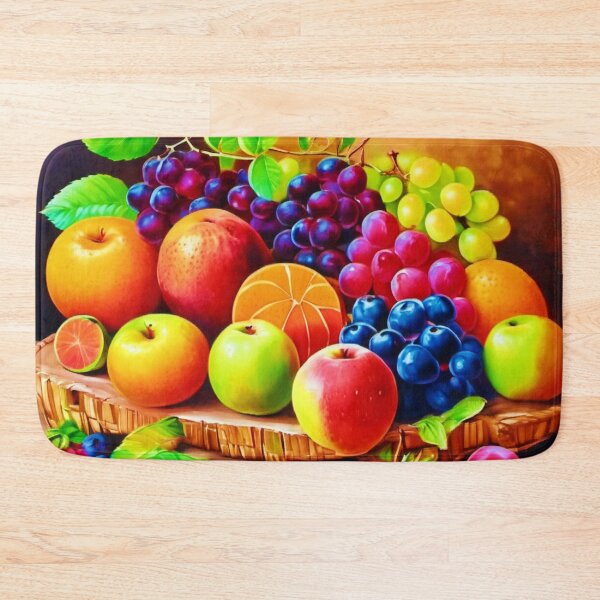 Item preview, Vibrant Fruit Still Life: Colorful Painting designed and sold by Health And Fitness Posts e-Store.
