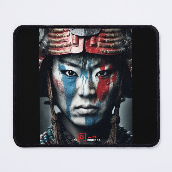 Item preview, Ink Essence - Japanese Aesthetic Surreal Kanji Symbol Portrait Painted Face Art 97 designed and sold by MadeByRobots.