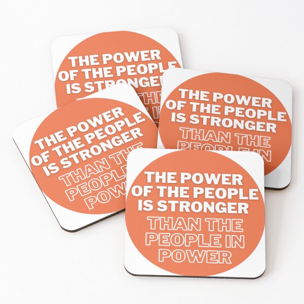 Item preview, THE POWER OF THE PEOPLE IS STRONGER THAN THE PEOPLE IN POWER designed and sold by wilder-mind.