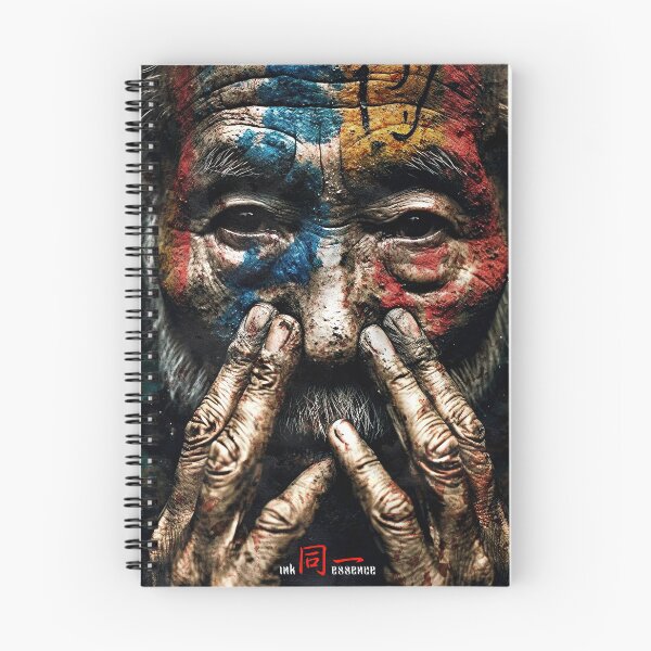 Item preview, Ink Essence - Japanese Aesthetic Surreal Kanji Symbol Portrait Painted Face Art 98 designed and sold by MadeByRobots.