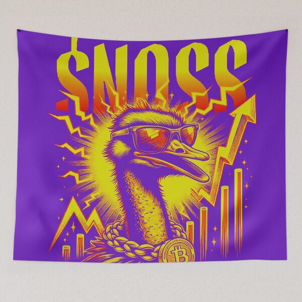 Item preview, $NOSS "Crypto Boom Chic: Thunderbird in Shades with BTC Gold Necklace" designed and sold by zzz888.
