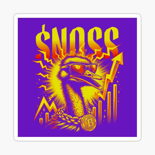 Item preview, $NOSS "Crypto Boom Chic: Thunderbird in Shades with BTC Gold Necklace" designed and sold by zzz888.