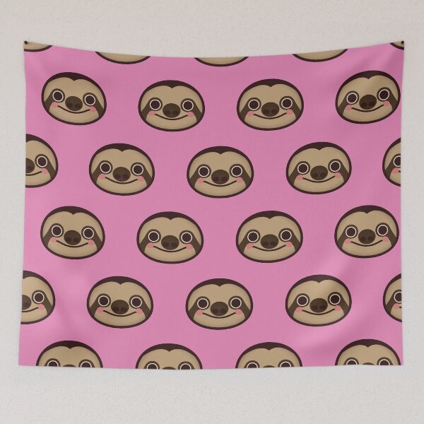 Item preview, Cute Pink Sloth Pattern designed and sold by LeizyShop.