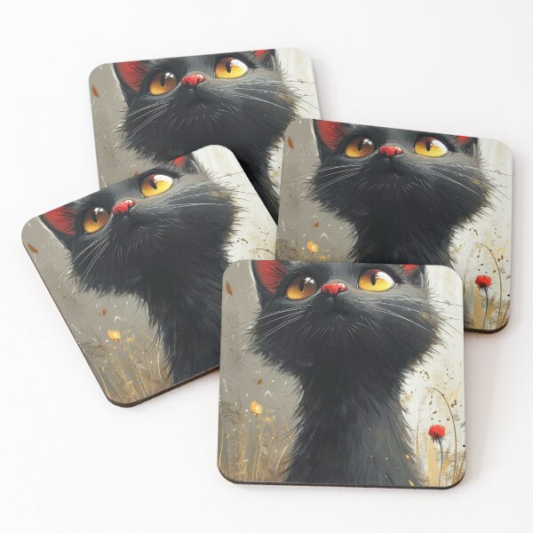 Item preview, Elegant black kitten with penetrating gaze designed and sold by iparhaizeaphoto.