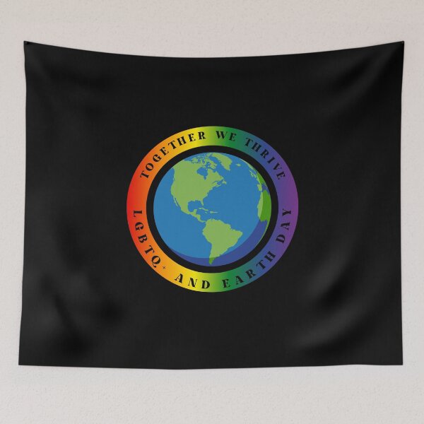 Item preview, LGBTQ Earth Day T-Shirt, Together We Thrive LGBTQ+ And Earth Day Earth, Slogan Tee, Unisex Earth Day Tees,  designed and sold by PrideBeProud.