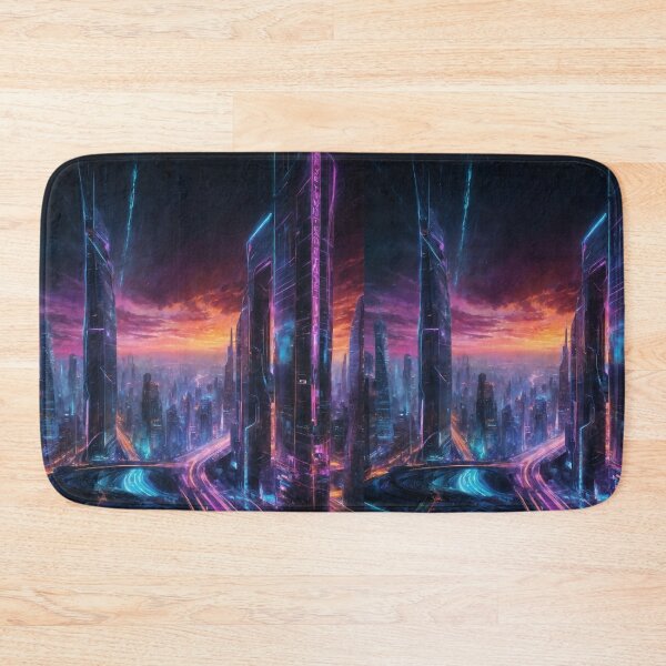 Item preview, Dawn in a cyberpunk city designed and sold by Universe-Aliens.