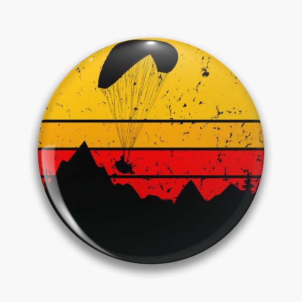 Item preview, Paraglider, parachute,  mountains , retro sunset designed and sold by dmtdc.