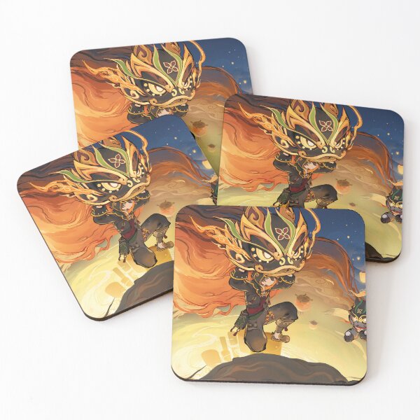 Item preview, Gaming Genshin Impact Dancing Beasts and Soaring Kites designed and sold by Astral Drop.
