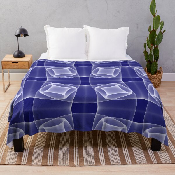 Item preview, Blue and White Geometric Squares Seamless Pattern designed and sold by gallofoto.