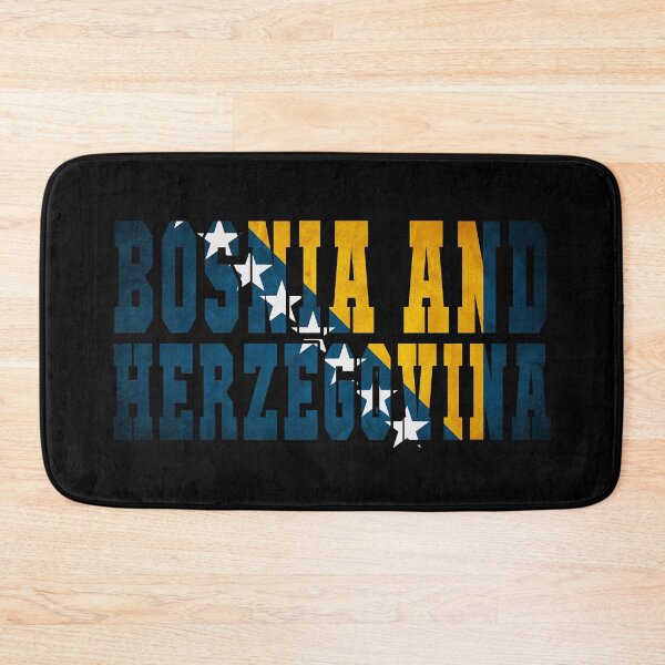 Item preview, Bosnia and Herzegovina Country Flag Typography designed and sold by TravelWish.