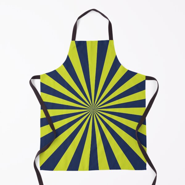 Item preview, Acid Green and dark blue sun ray pattern designed and sold by LinDraws.