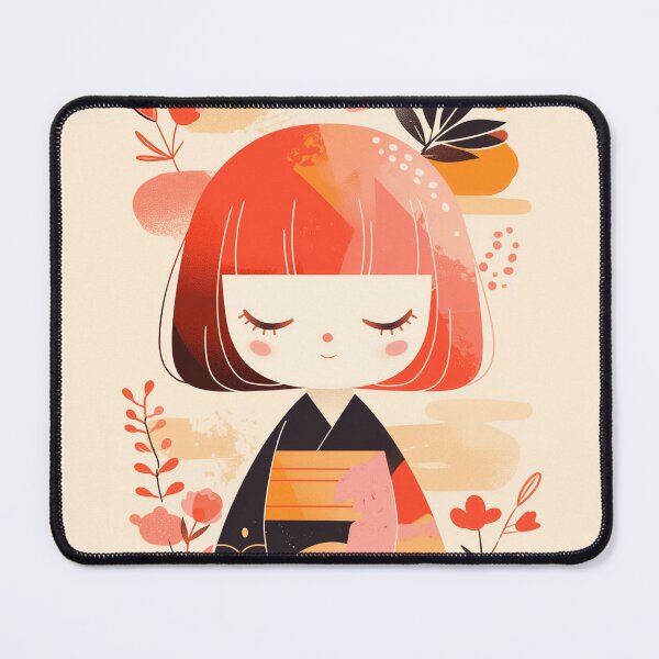 Item preview, Mei Japanese Kokeshi Doll - Perfect For Gifts designed and sold by KatanaCreative.