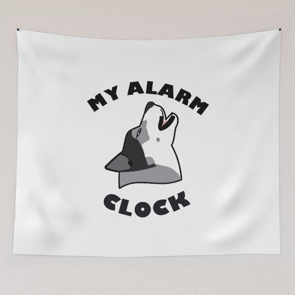 Item preview, HUSKY. ALARM CLOCK designed and sold by Drew-Drew.