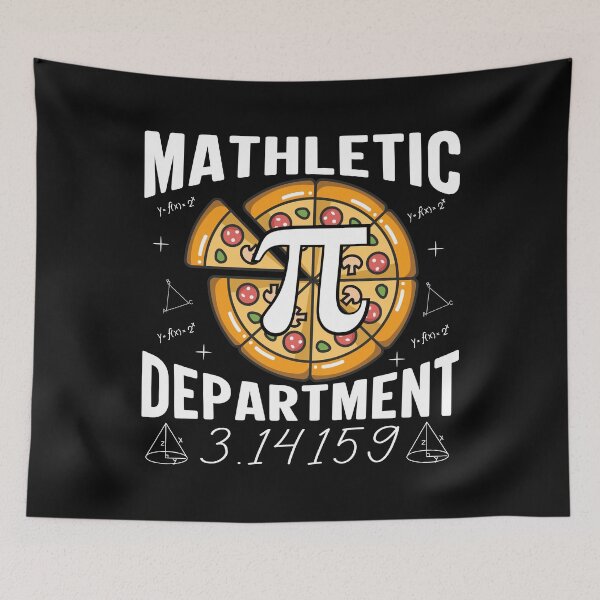 Item preview, Mathletic Department, Vibrant math teacher design incorporating the pi symbol alongside a delightful food symbol designed and sold by ArtByKatti.