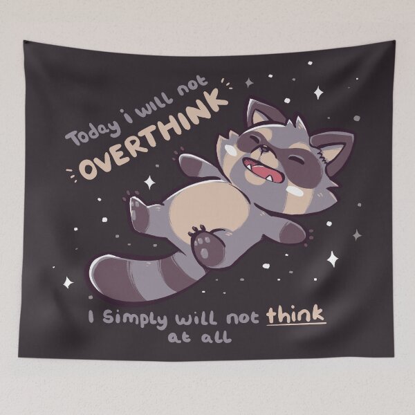 Item preview, No Thoughts Raccoon designed and sold by TechraNova.