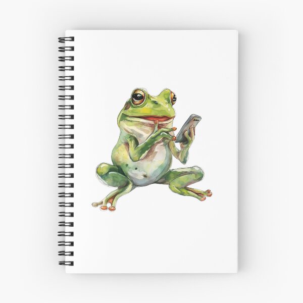 Item preview, Cute Frog on a smart phone designed and sold by Chugai.