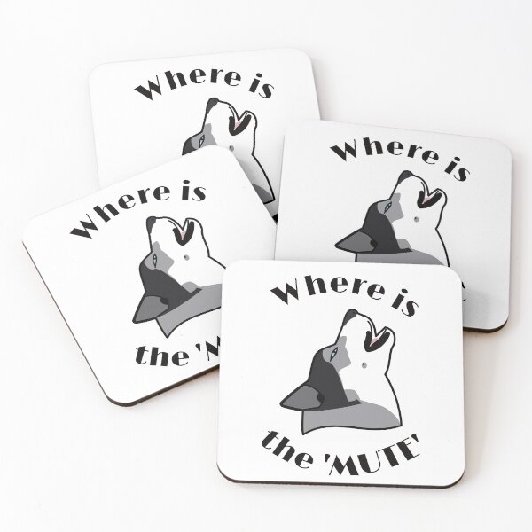 Item preview, HUSKY. WHERE IS THE MUTE designed and sold by Drew-Drew.
