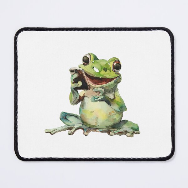 Item preview, Cute Frog on a smart phone designed and sold by Chugai.
